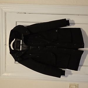 Warm winter coat black puffer parka BCBG Max Azria Small